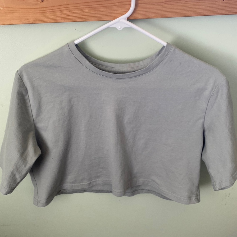 Light Green Crop Top